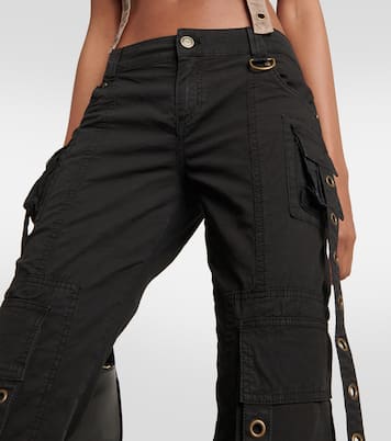 Jean évasé à taille basse et ornements | Blumarine
