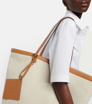 Borsa in canvas con pelle | Toteme