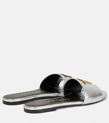 Sandali TF in pelle metallizzata | Tom Ford