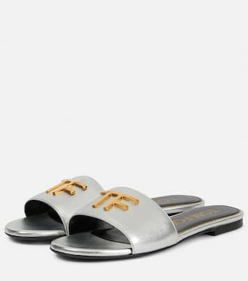 Sandali TF in pelle metallizzata | Tom Ford