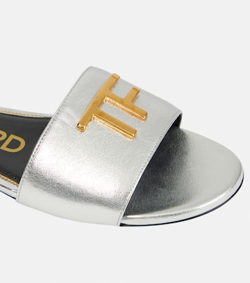 Sandali TF in pelle metallizzata | Tom Ford
