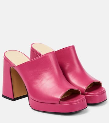 Alba 90 platform leather mules | Souliers Martinez
