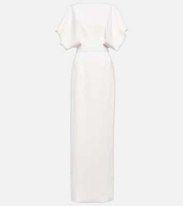 Robe de mariée longue Clementine en crêpe | Roksanda