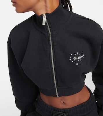 Bling Star cropped sweatshirt | Off-White