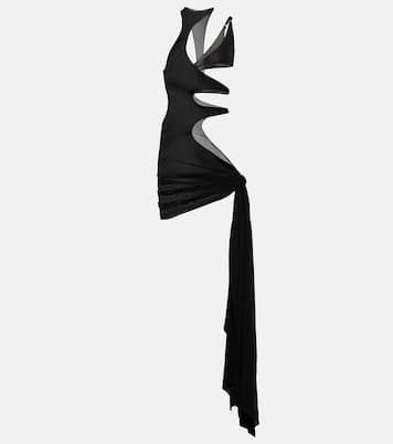 Robe de plage asymétrique en crêpe | Mugler