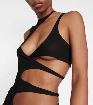 Robe de plage asymétrique en crêpe | Mugler
