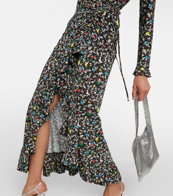 Printed wrap midi dress | Rabanne