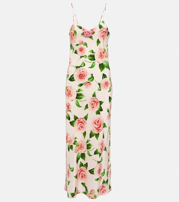 Floral silk slip dress | Rodarte