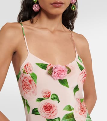 Floral silk slip dress | Rodarte