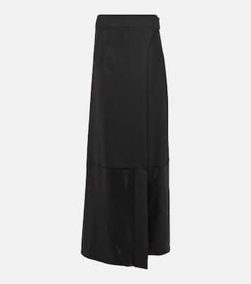Falda larga en mezcla de lana | Victoria Beckham