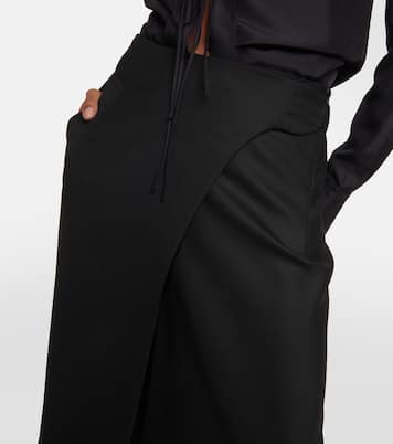 Falda larga en mezcla de lana | Victoria Beckham