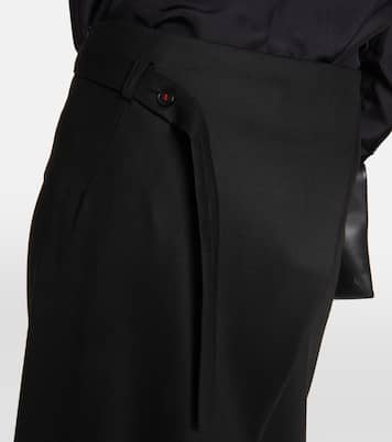 Falda larga en mezcla de lana | Victoria Beckham