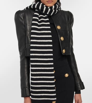 Pañuelo en mezcla de cachemir a rayas | Balmain