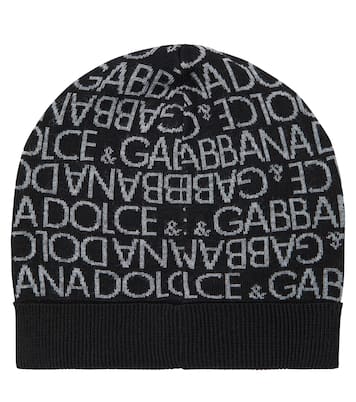 Logo intarsia virgin wool beanie | Dolce&Gabbana Kids