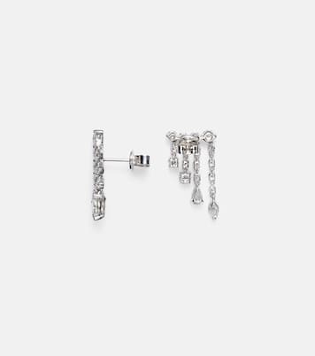 Orecchini Small in oro  bianco 18kt con diamanti | Anita Ko
