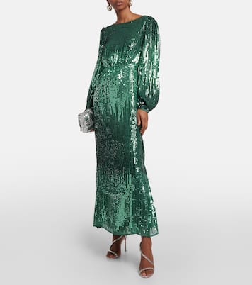 Abito lungo Coco con paillettes | Rixo