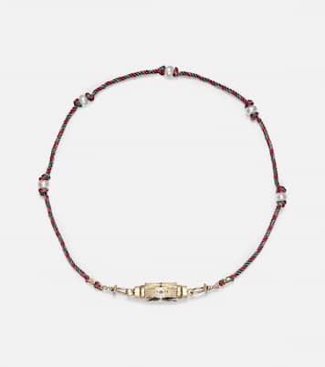 Collana Evil Eye Baby in oro 14kt con zaffiri | Marie Lichtenberg
