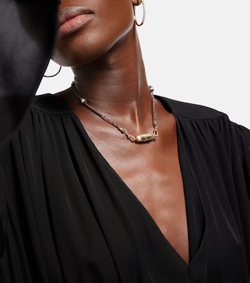 Collana Evil Eye Baby in oro 14kt con zaffiri | Marie Lichtenberg