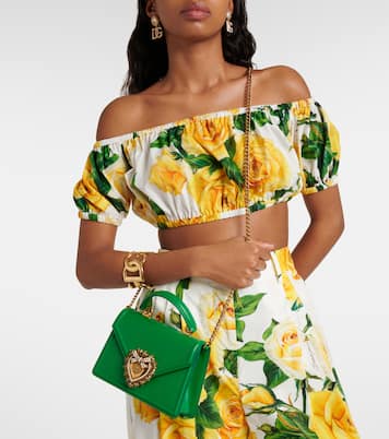 Verzierte Tote Devotion Small aus Leder | Dolce&Gabbana