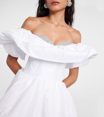 Robe de mariée Mallory à encolure bardot | Rebecca Vallance
