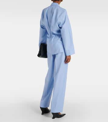 Blusa in lana vergine con mantella | Victoria Beckham