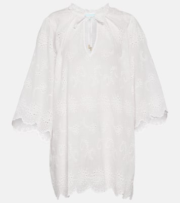 Lucy embroidered cotton kaftan  | Melissa Odabash