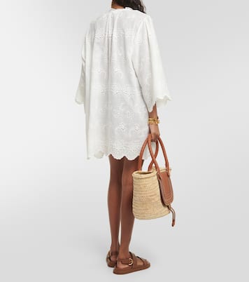 Lucy embroidered cotton kaftan  | Melissa Odabash