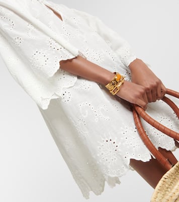 Lucy embroidered cotton kaftan  | Melissa Odabash
