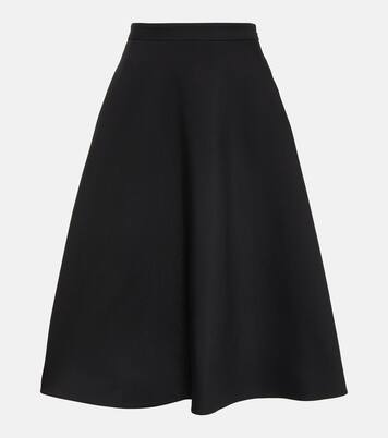 Jupe midi en Crêpe Couture | Valentino