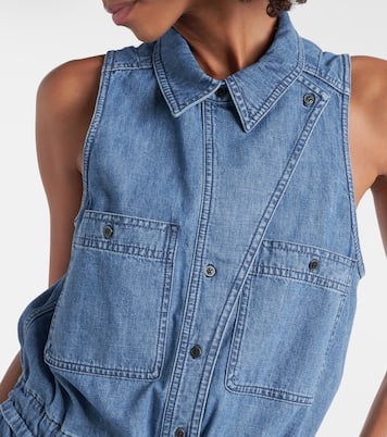 Vestido corto Ines de denim | Marant Etoile