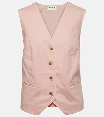 Gilet Norah in lino e cotone | Rixo