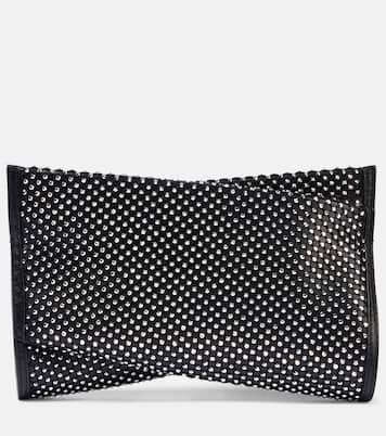 Clutch Loubitwist Small aus Leder mit Kristallen | Christian Louboutin