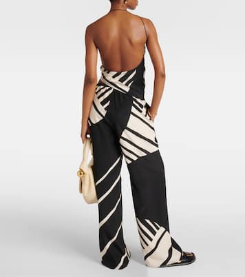 Top cropped monospalla Arte in raso di seta | SIR