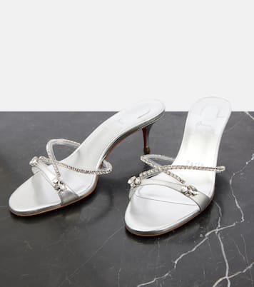 Sandali Queen 55 in pelle con cristalli | Christian Louboutin