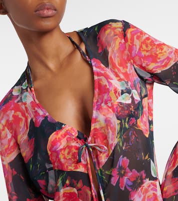 Copricostume Vanessa in chiffon con stampa | Bananhot