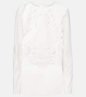 Bestickte Bluse aus Baumwolle | Oscar de la Renta