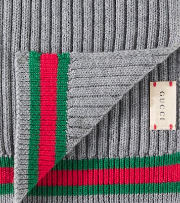 Sciarpa Web Stripe in lana | Gucci Kids