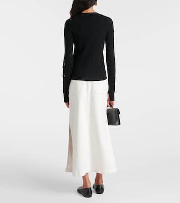 Embellished Merino embellished wool cardigan | Dorothee Schumacher