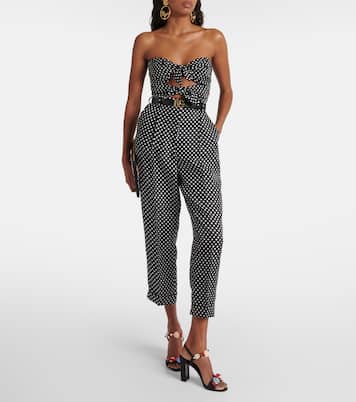 Hose Capri aus Seidensatin | Dolce&Gabbana