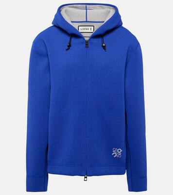 x On sudadera con capucha de tejido técnico | Loewe