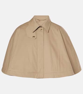 Mantella in gabardine di cotone cropped | Chloé