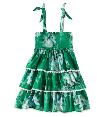 Robe Everley en coton à fleurs | Zimmermann Kids