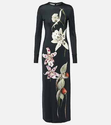 Floral jersey maxi dress | Oscar de la Renta