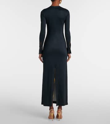 Floral jersey maxi dress | Oscar de la Renta