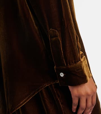 Camicia pigiama London in velluto | Asceno