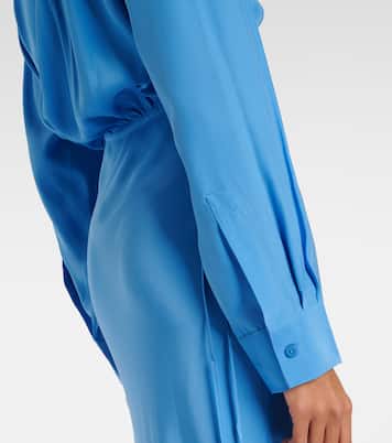Abito lungo in seta con cut-out | Christopher Esber