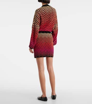 Minifalda de mezcla de algodón en zigzag | Missoni
