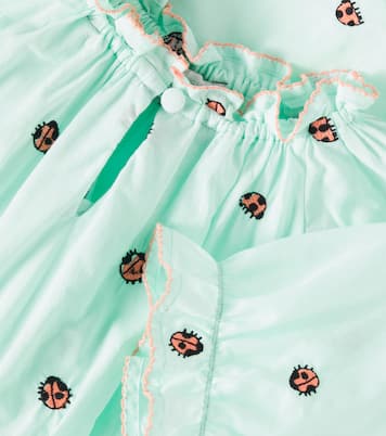 Besticktes Kleid aus Baumwolle | Stella McCartney Kids