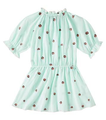 Besticktes Kleid aus Baumwolle | Stella McCartney Kids