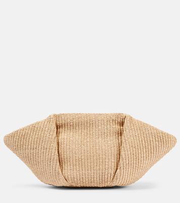 Fold-Over Small raffia clutch | Brunello Cucinelli